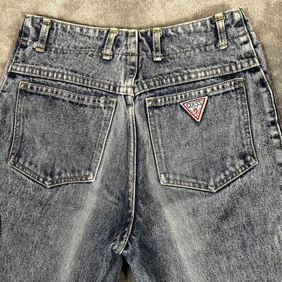 VTG Guess by Georges Marciano Denim Jeans Women's 28 High Rise Tapered 90's USA - Picture 5 of 11